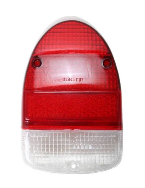 Chuck's Convertible Parts - LENS, TAIL LIGHT, RED / WHITE, BUG 1968-70