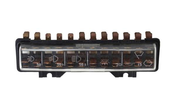 Chuck's Convertible Parts - FUSE BOX WITH COVER, BUG & GHIA 1971 (Bug starting at VIN 1112799843) *GERMAN NOS OEM VW*