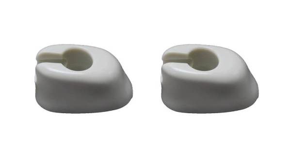 Chuck's Convertible Parts - MOUNT, SUNVISOR CLIPS, WHITE SET OF 2, BUG & GHIA 1965-67, BUS 1968-79