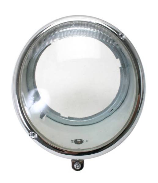 Chuck's Convertible Parts - HEADLIGHT ASSEMBLY, 2 & 8 O'CLOCK SCREW LOCATION, COMPLETE LEFT OR RIGHT, BUG 1946-66, BUS 50-67 (SEAL SOLD SEPARATELY # 102-191-L/R)