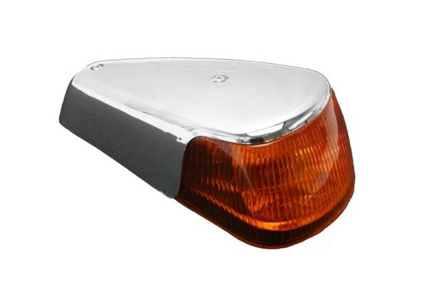 Chuck's Convertible Parts - TURN SIGNAL ASSEMBLY, LEFT WITH AMBER LENS, BUG 1970-79, THING 1973-74 (Driver Quality)