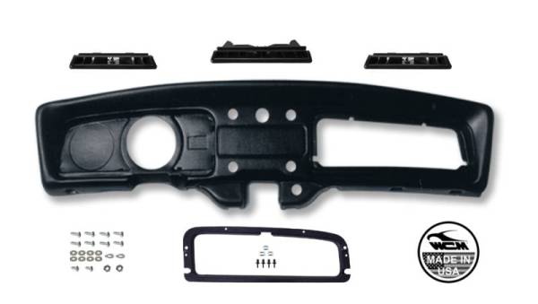Chuck's Convertible Parts - DASH PAD KIT, OEM QUALITY METAL REINFORCED DASH, BUG SEDAN & CONV. 1968-70 *MADE IN USA BY WCM* (Includes Dash, Vents, Glove Box Ring & Hardware)