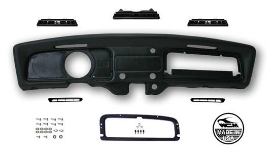 Chuck's Convertible Parts - DASH PAD KIT, OEM QUALITY METAL REINFORCED DASH, STANDARD BUG 1975 *MADE IN USA BY WCM* (Includes Dash, Vents, Glove Box Ring & Hardware)