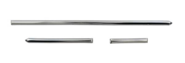 Chuck's Convertible Parts - DASH MOLDING, 3 PIECE SET WITH CLIPS *GERMAN* ALL LEFT HAND DRIVE BUG 1958-67