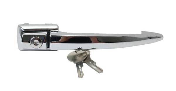 Chuck's Convertible Parts - DOOR HANDLES, LEFT OR RIGHT WITH SC PROFILE KEYS, BUG 1964-65 (1964 Bug, starting with VIN # 5888185)