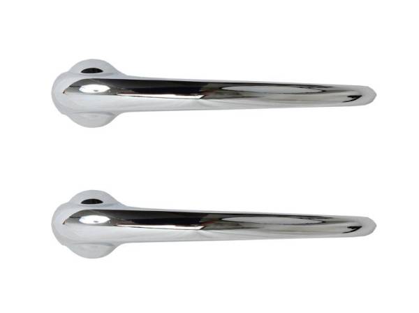 Chuck's Convertible Parts - DOOR HANDLE, INSIDE, CHROME HIGH QUALITY SET OF 2, BUG 1946-66, BUS 1950-60, GHIA 1956-64