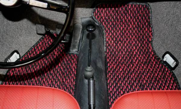 Chuck's Convertible Parts - COCO MATS, RED & BLACK, FRONT & REAR 4 PIECE SET, BUG 1960-72