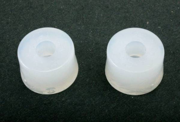 Chuck's Convertible Parts - STOPS, REAR SEAT TO BACKREST, CLEAR RUBBER, SET OF 2, BUG 1972-77