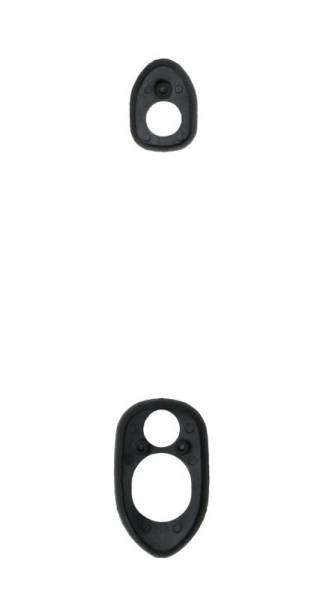 Chuck's Convertible Parts - SEALS, FRONT HOOD HANDLE, BLACK, 2 PIECES, BUG 1968-79 *MADE BY WCM*