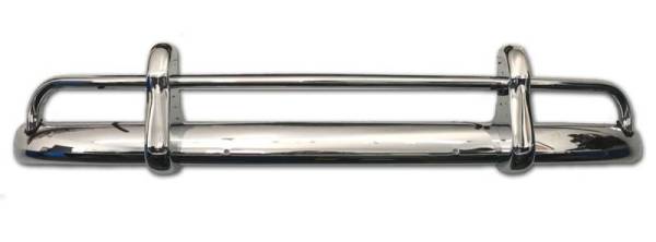 Chuck's Convertible Parts - FRONT BUMPER, TRIPLE CHROME, COMPLETE WITH OVERRIDER, BUG 1952-67