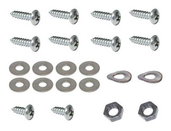 Chuck's Convertible Parts - HARDWARE KIT, DASH PAD INSTALLATION, BUG 1968-77 (Screws, Nuts and Washers)