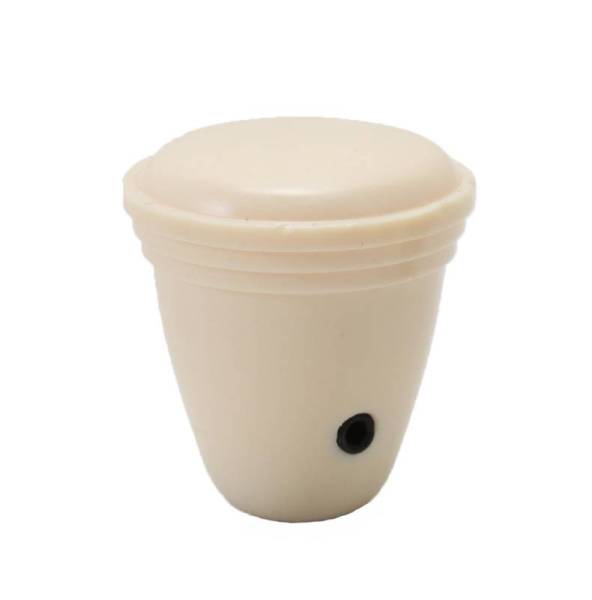Chuck's Convertible Parts - RADIO KNOBS, IVORY, SET OF 2, ALL BUGS 1953-66, GHIA 1956-66, TYPE 3 1961-67