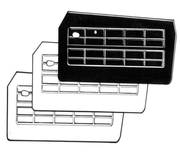 Chuck's Convertible Parts - DOOR PANELS, NO POCKETS, BRIGHT WHITE, GHIA 1965-74