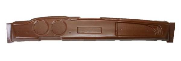 Chuck's Convertible Parts - DASH, PLASTIC WOOD GRAIN FACE WITH GLOVEBOX, GHIA 1972-74 (To Install Use Silicone Part # 1703)