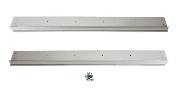 Chuck's Convertible Parts - DOOR SILL PLATES, STAINLESS STEEL, LEFT & RIGHT WITH SCREWS, ALL GHIAS 1966-74 *MADE IN USA*
