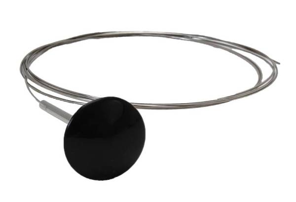 Chuck's Convertible Parts - CABLE, BLACK KNOB, BUG HOOD 1958-67, GHIA HOOD 56-67, GHIA DECKLID 1956-74 *MADE BY WCM*