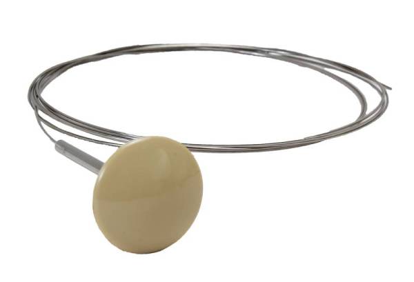 Chuck's Convertible Parts - CABLE, IVORY KNOB, BUG HOOD 1958-67, GHIA HOOD 56-67, GHIA DECKLID 1956-74 *MADE BY WCM*