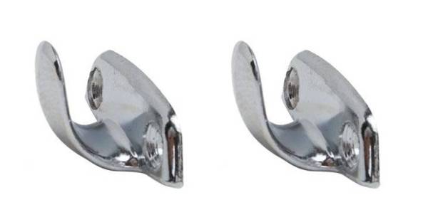 Chuck's Convertible Parts - COAT HOOK, CHROME, SET OF 2, GHIA SEDAN 1958-68