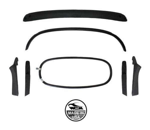 Chuck's Convertible Parts - CONVERTIBLE TOP BOW KIT, BUG CONV. 1972 (See description for contents)