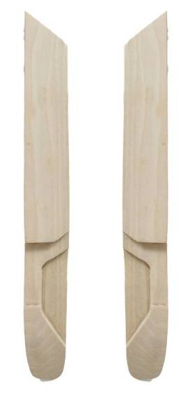 Chuck's Convertible Parts - BOW, INSIDE QUARTER FACING, WOOD LEFT & RIGHT, BUG CONV. 1952-60 *MADE IN USA*