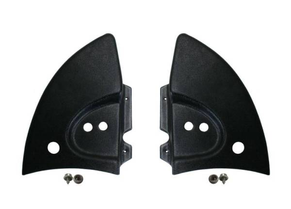Chuck's Convertible Parts - COVER, QUARTER HINGES, BLACK PLASTIC, BUG CONV. 1968-79 *MADE IN USA BY WCM*