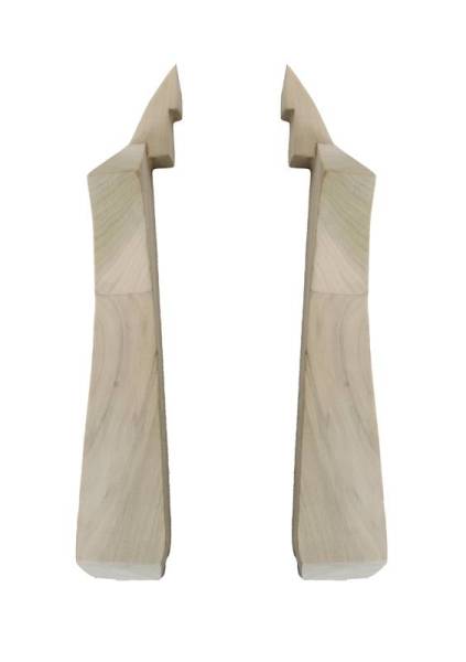 Chuck's Convertible Parts - BOW, OUTSIDE QUARTER FACING, WOOD LEFT & RIGHT, BUG CONV. 1961-71 *MADE IN USA*