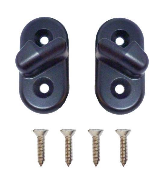 Chuck's Convertible Parts - CATCHES, REAR BACK SEAT, BUG CONV. 1968-79 *MADE BY WCM, LIMITED STOCK*