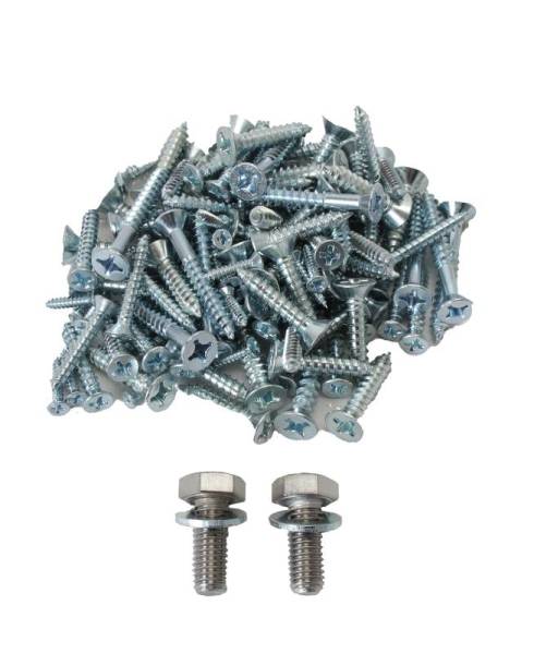 Chuck's Convertible Parts - SCREWS, BOW MOUNTING HARDWARE FOR WOOD OR SYNTHETIC, BUG CONV. 1958-60