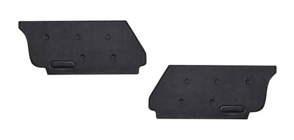 Chuck's Convertible Parts - KICK PANELS, REAR SEAT BLACK VINYL, BUG CONV. 60-64
