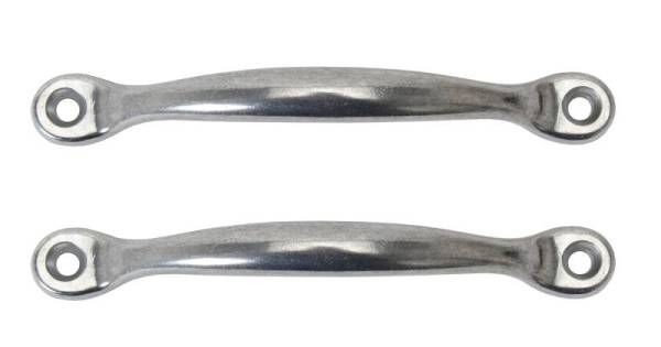 Chuck's Convertible Parts - HANDLES, CONVERTIBLE TOP PULL DOWN, MOUNT TO HEADER BOW SET OF 2, BUG CONV. 1950-67 *MADE BY WCM*