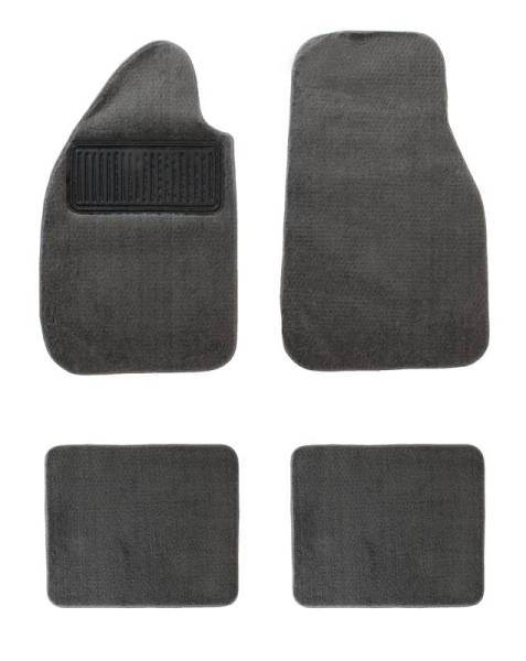 Chuck's Convertible Parts - FLOOR MATS, GREY CARPET, 4 PIECES FRONT & REAR, BUG CONV. 1950-79