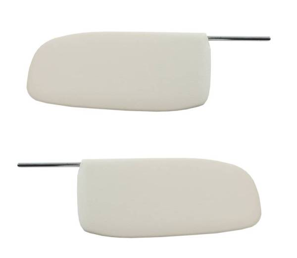 Chuck's Convertible Parts - SUNVISORS WITH RODS, WHITE LEFT & RIGHT, BUG CONVERTIBLE 1958-64