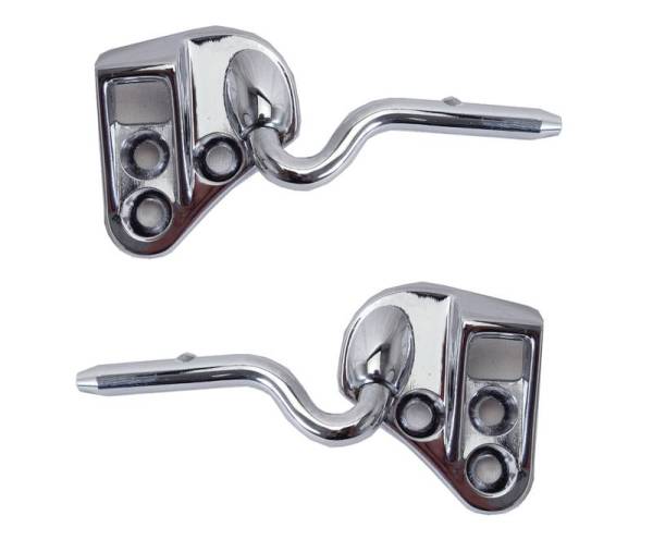 Chuck's Convertible Parts - MOUNT, SUNVISOR & TOP LOCK CATCH, LEFT & RIGHT, BUG CONV. 1968-72 (Screws Part # 151-390)