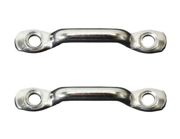 Chuck's Convertible Parts - MOUNT, REAR ASSIST STRAP, METAL, BUG CONV. 1950-79 *MADE IN USA BY WCM*