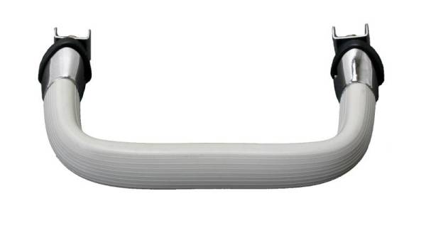 Chuck's Convertible Parts - DASH HANDLE, SILVER BEIGE WITH CHROME ENDS & HARDWARE, BUG 1958-67 *MADE BY WCM*