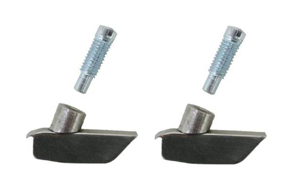 Chuck's Convertible Parts - VENT WING PIVOT SET, 4 PIECES LEFT & RIGHT WITH SCREWS, BUG CONV. 1973-79 *MADE BY WCM*