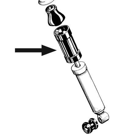Chuck's Convertible Parts - COVER,FRONT SHOCK ROD BUG/GHIA/THING 66-74