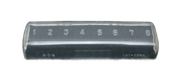 Chuck's Convertible Parts - FUSE BOX COVER, 8 FUSE CLEAR, BUG & GHIA 1961-66, BUS 1960-67