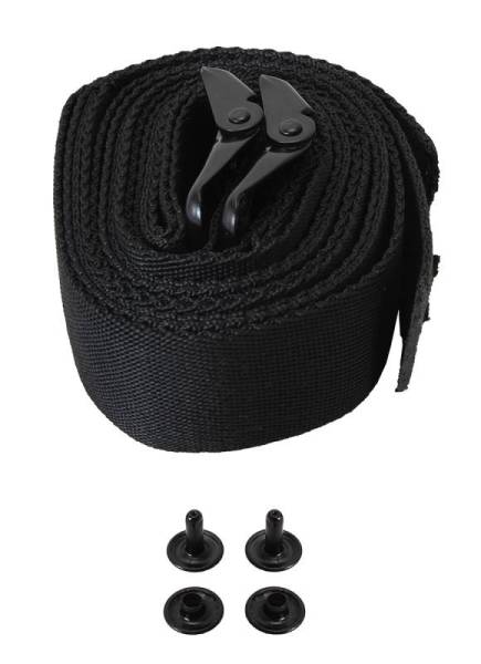 Chuck's Convertible Parts - TOP HOLD DOWN STRAPS, SET OF 2 WITH RIVETS, THING 1973-74