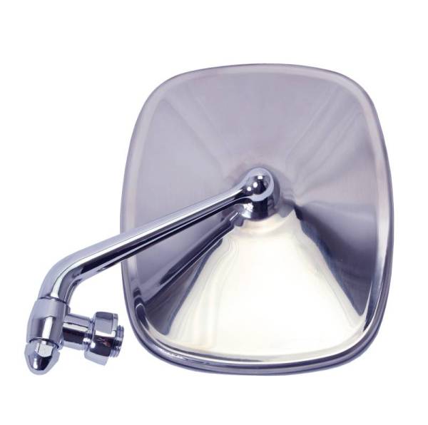 Chuck's Convertible Parts - OUTSIDE MIRROR, LEFT, BUS 1968-79 *MADE BY WCM* (Also works for THING 73-74, Seal Part # 211-000)