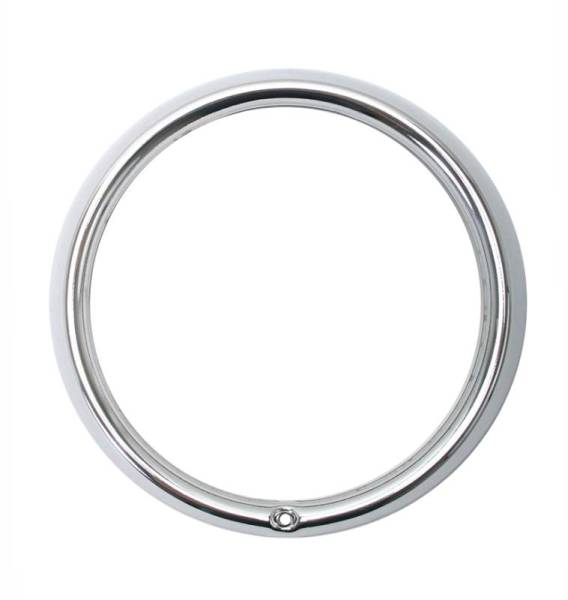 Chuck's Convertible Parts - HEADLIGHT RING, CHROME, OEM HELLA, BUG 1967-79, BUS 1968-79, THING 1973-74, TYPE 3 1961-73 (Screws sold separately # 311-100)
