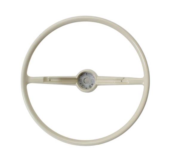 Chuck's Convertible Parts - STEERING WHEEL, RECAST ORIGINAL VW, IVORY, BUG / GHIA / TYPE 3 1960-61 (Limited Quantities)