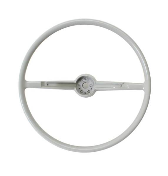 Chuck's Convertible Parts - STEERING WHEEL, RECAST ORIGINAL VW, SILVER BEIGE, BUG / GHIA / TYPE 3 1960-61 (Limited Quantities)