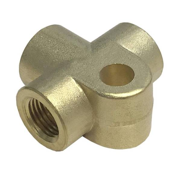 Chuck's Convertible Parts - BRASS BRAKE LINE T-FITTING *GERMAN* ALL BUG / BUS / GHIA / TYPE 3 / THING