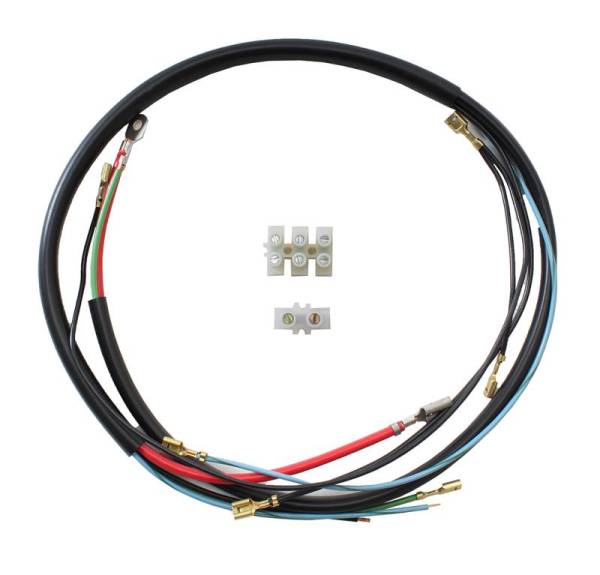 Chuck's Convertible Parts - WIRING REPAIR KIT, BUG SEDAN 1958-73/74, BUG CONV. 1965-73/74, GHIA 1966-73/74 (Left firewall exit, for use with generator without external regulator)
