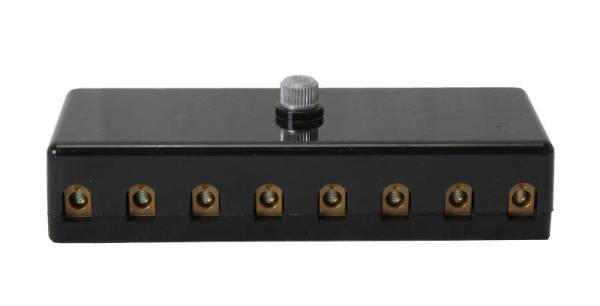 Chuck's Convertible Parts - FUSE BOX, 8 FUSE, SCREW TYPE, BUG & GHIA 1961-66, BUS 1960 (Chassis Number 569929 to 614455)