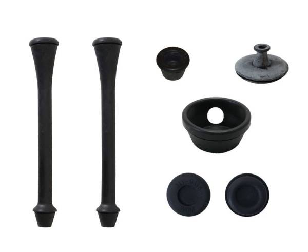 Chuck's Convertible Parts - GROMMET KIT, WIRING HARNESS, STANDARD BUG SEDAN 1971-79, STD. BUG CONV. 1971-72 (Includes Wire Grommets For: Dash Harness, Heater Channel, Tail Light, Headlight through Body & Battery Cable)