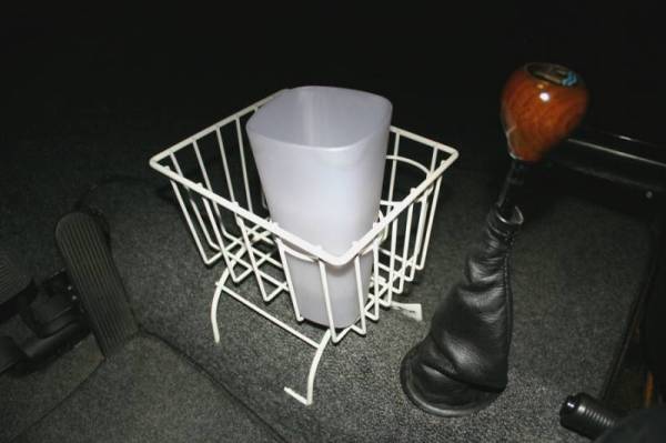 Chuck's Convertible Parts - CUP HOLDER & BASKET, WHITE, BUG, GHIA, TYPE 3, THING 1950-79