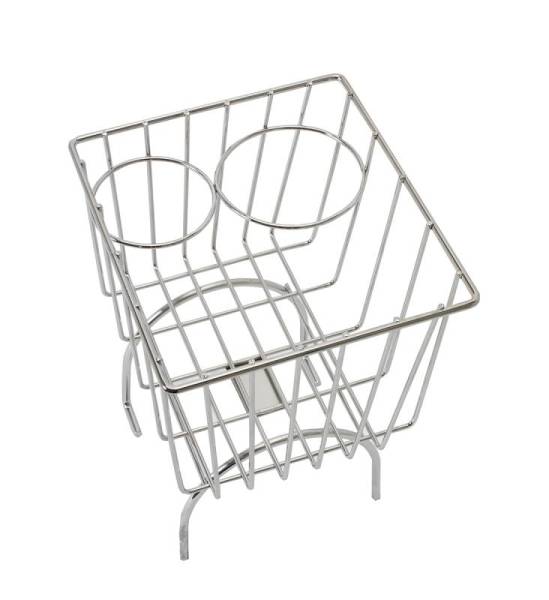 Chuck's Convertible Parts - CUP HOLDER & BASKET, CHROME, BUG, GHIA, TYPE 3, THING, ALL YEARS