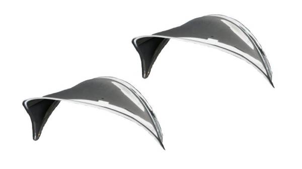Chuck's Convertible Parts - EYEBROWS, HEADLIGHT, TRIPLE PLATED CHROME, SHOW QUALITY LEFT & RIGHT,  ALL VW MODELS - BUG / BUS / GHIA / THING / TYPE 3